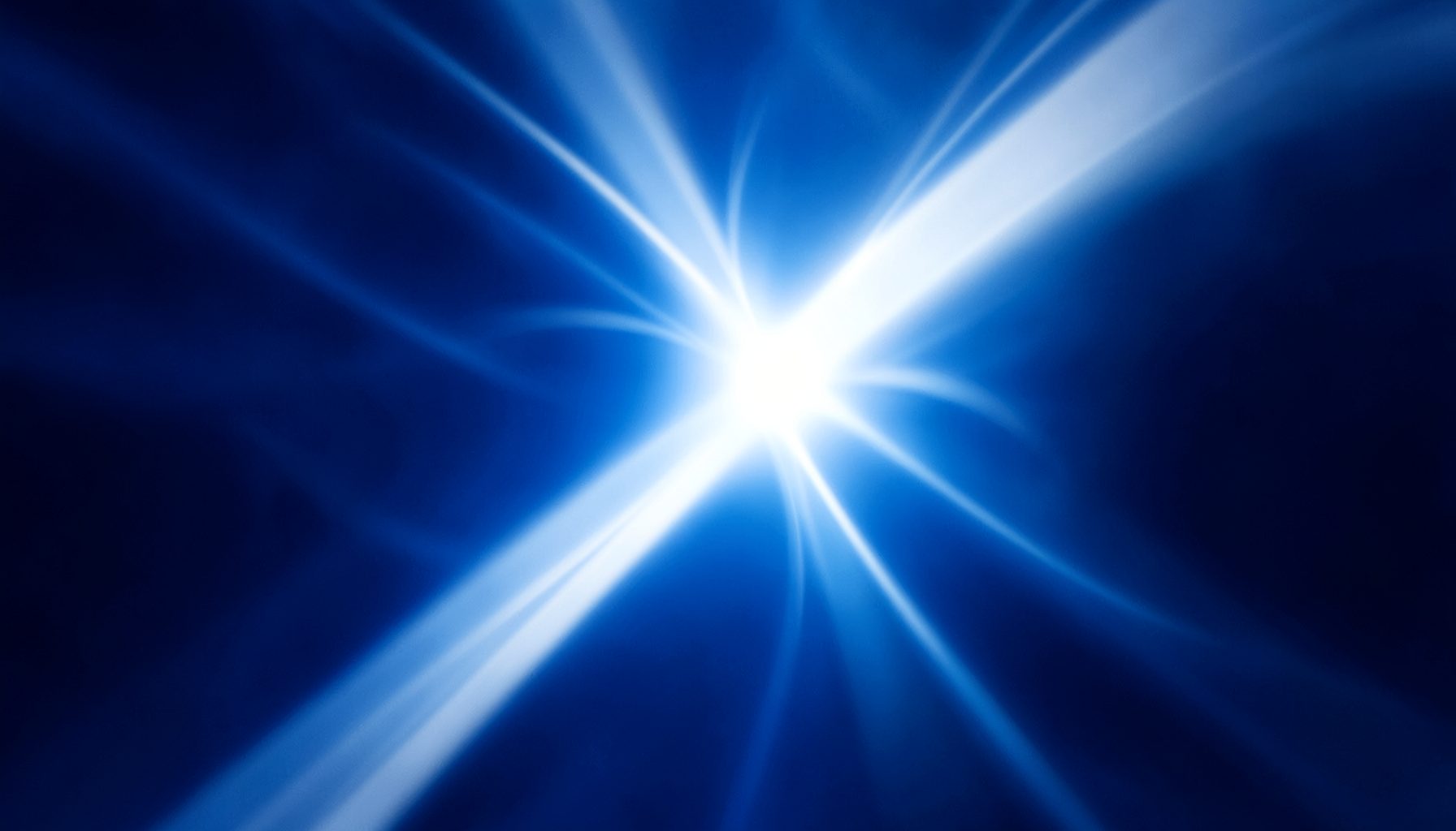 深い青と白の光の筋が走る抽象的な背景、知識と神秘を感じさせる落ち着いた雰囲気